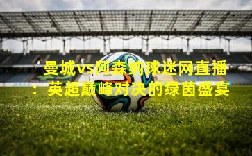 曼城vs阿森纳球迷网直播：英超巅峰对决的绿茵盛宴